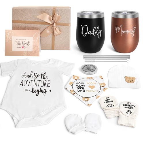 New mom regali set - new, bicchieri