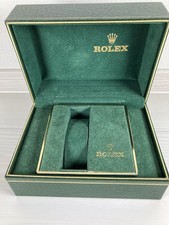 Rolex Watch Box Pelle Verde Autentico Vintage