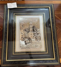 QUADRI ARTIGIANALI IN RILIEVO SU LASTRA D’ARGENTO 925 (D.E.S.C.A.).