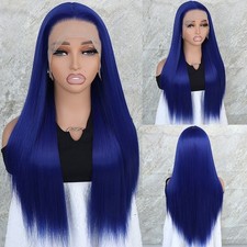 Parrucche davanti pizzo blu