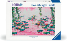 - Puzzle Pink Water Lines, Puzzle 4000 Pezzi, Puzzle Adulti E Bambini +14 Anni, 