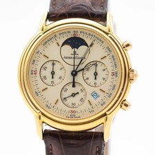 Jaeger le Coultre Cronografo Ulisse 750 / 18K GG. Rif. 165.7.3 34mm quarzo