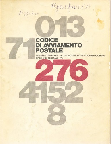 Cap codice avviamento - cap:, di