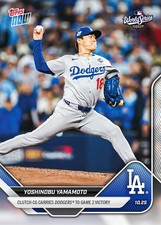 2025 Topps Now MLB #901 Yoshinobu Yamamoto Los Angeles Dodgers PREVENDITA