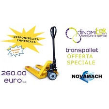 N2-GP TRANSPALLET MANUALE STANDARD PORTATA 2500 KG SUPER OFFERTA NOVAMACH FORCHE