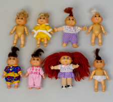 Lot Vintage Cabbage Patch Kids Baby Mini Figures doll 1995 Mattel signed Roberts