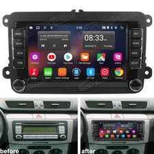 PER VW PASSAT B6 B7 CC MAGOTAN Android 15 autoradio con navigatore GPS WIFI BT FM RDS