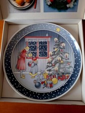 Piatto di Natale Villeroy & Boch in porcellana, diametro cm 27, con scatola 