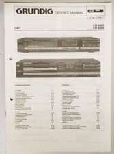 Grundig Service Manual manuale di riparazione schemi elettrici CD 8200 + 8400