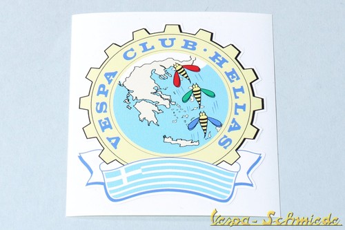Adesivo decorativo vespa club - decorativo, "vespa