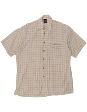 Camicia uomo manica corta SCORPION BAY grande bianco sporco check LP04