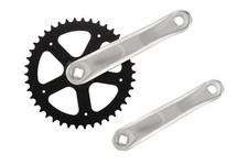 CLCBIKE GUARNITURA ACCIAIO 46 DENTI PEDIVELLA 170MM ALLUMINIO