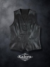 Gilet in pelle vintage da