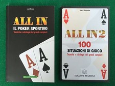 Jack BONORA - ALL IN + ALL IN 2 Texas Poker Hold em Ed.Martina LIBRI NUOVI !!!