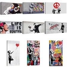 Canvashop Quadri Banksy stampe da parete su tela canvas street art graffiti pop