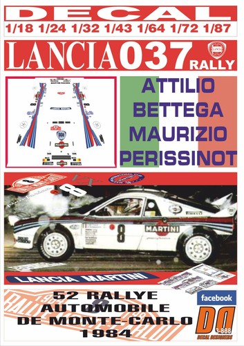 Decal lancia 037 rally - lancia,