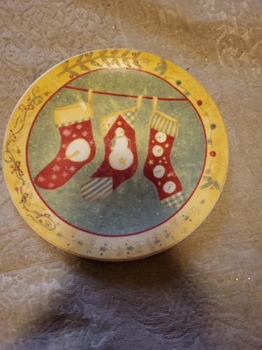 Holiday stocking plate one - holiday,