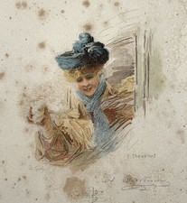 Portrait Femme GRAVURE