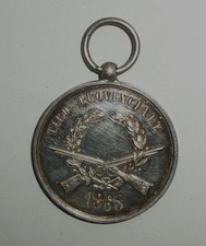 MEDAGLIA IN ARGENTO BERSAGLIERI DEL LARIO 1868