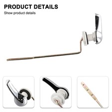 Maniglia Leva Scarico Universale Cromata Pratica Sostituzione per Serbatoio WC