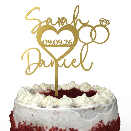 Cake topper matrimonio
