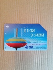 scheda telefonica Rara"se ti gira di spaziare". Seat divisione Stet spa 31.12.96