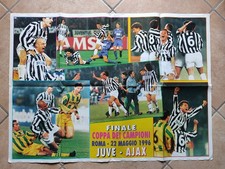 JUVENTUS AJAX 1996 FINALE COPPA DEI CAMPIONI DOPPIO POSTER STORY