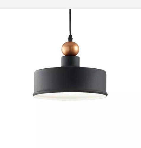 Lampadario metallo nero - metallo,
