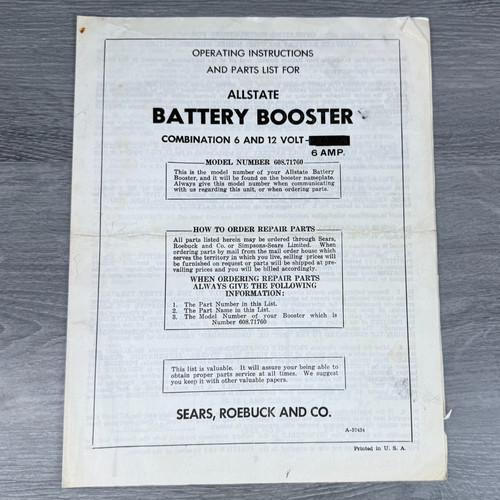 Booster batteria vintage