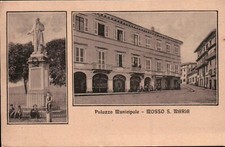 CARTOLINA DI MOSSO SANTA MARIA BIELLA - PALAZZO MUNICIPALE