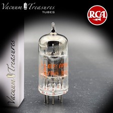 12AX7 ECC83 RCA Short Gray Plate Halo Getter 💎AMPLITREX Tested Tube Made in USA