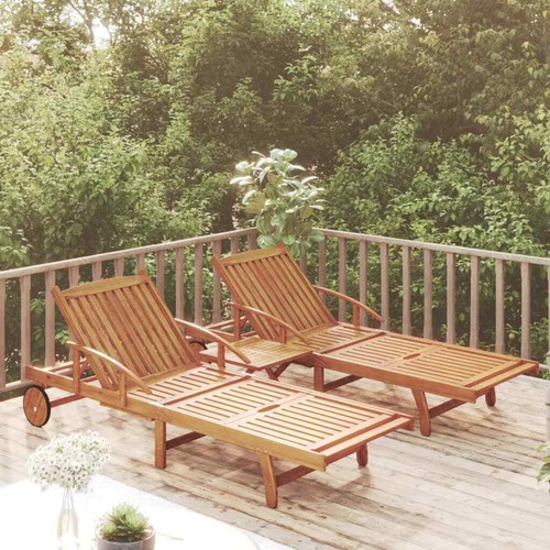 Vidaxl set lettino prendisole - set,
