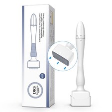 Derma Stamp Dermapen Microneedling Mesoroller 140 aghi in acciaio inox lunghezza 0-3 mm