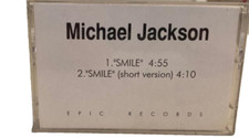 Michael Jackson Smile Whitfield Mastering Studios Demo Cassette Tape 2 Trk Rare