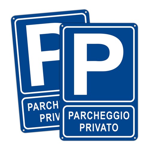 2pz cartello parcheggio - 2pz,