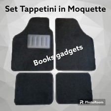 Per Hyundai Getz 2002-2009 Set Tappetini Moquette Adattabili C/Battitacco Neri