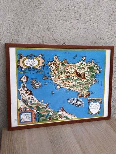 Mappa vintage ischia aenaria - mappa, -ischia