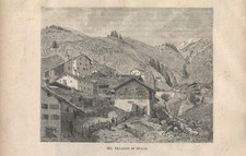 Stampa antica SPLUGEN veduta