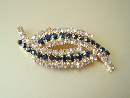 Spilla con pietre strass - spilla,