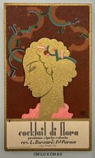 FUTURISMO ERBERTO CARBONI CARTONCINO PUBBLICITARIO PROFUMERIA L.BORSARI PARMA