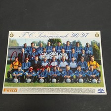Foto F.C. Internazionale 1996/97 con autografo Facchetti e Bergomi. Ottima