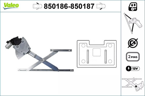 Alzacristallo valeo 850186 per - valeo,