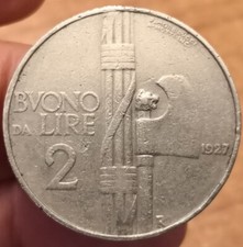 2 Lire 1927 Fascio, Vittorio