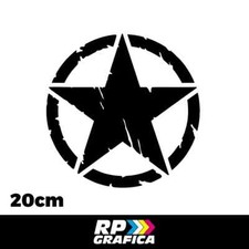 ADESIVO STELLA MILITARE 20cm
