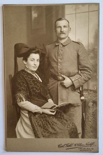 Foto cdv soldato tedesco con - foto,