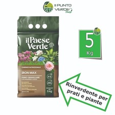 SOLFATO DI FERRO GRANULARE ANTIMUSCHIO 5 KG RINVERDENTE CONCIME PER PRATO PROMO