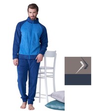 Pigiama uomo con zip in caldo