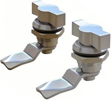 Lucchetto a camma offset a pollice, acciaio inox senza chiave, cilindro serratura in metallo...