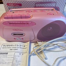 Hello Kitty AM/FM Radio Cassette Registratore Boombox 1976-1997 Doshisha