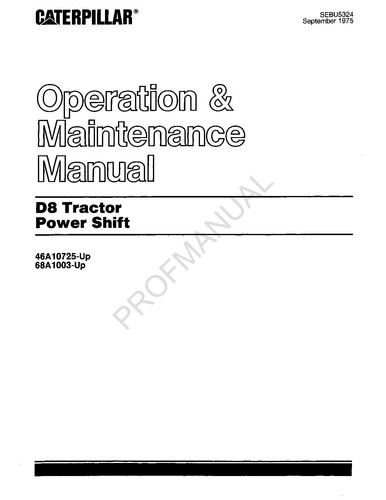 Caterpillar tractor power - d8,